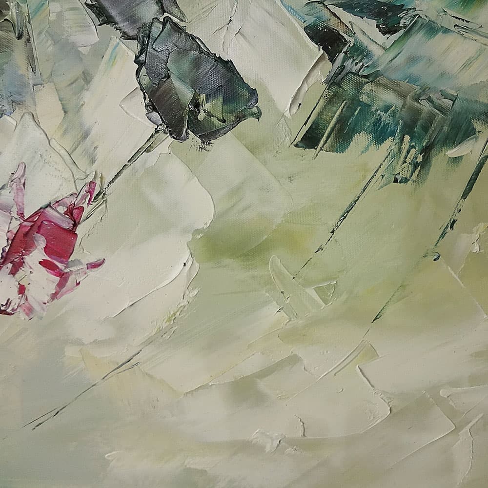 Abstract Lotus Garden in Soft Green image 3