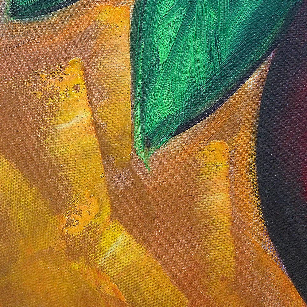Sunflowers in a Dark Red Vase image 6