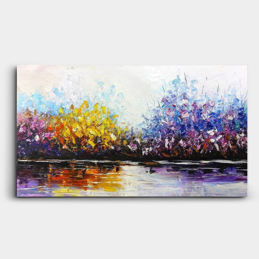 Colorful Forest Reflected in the Lake