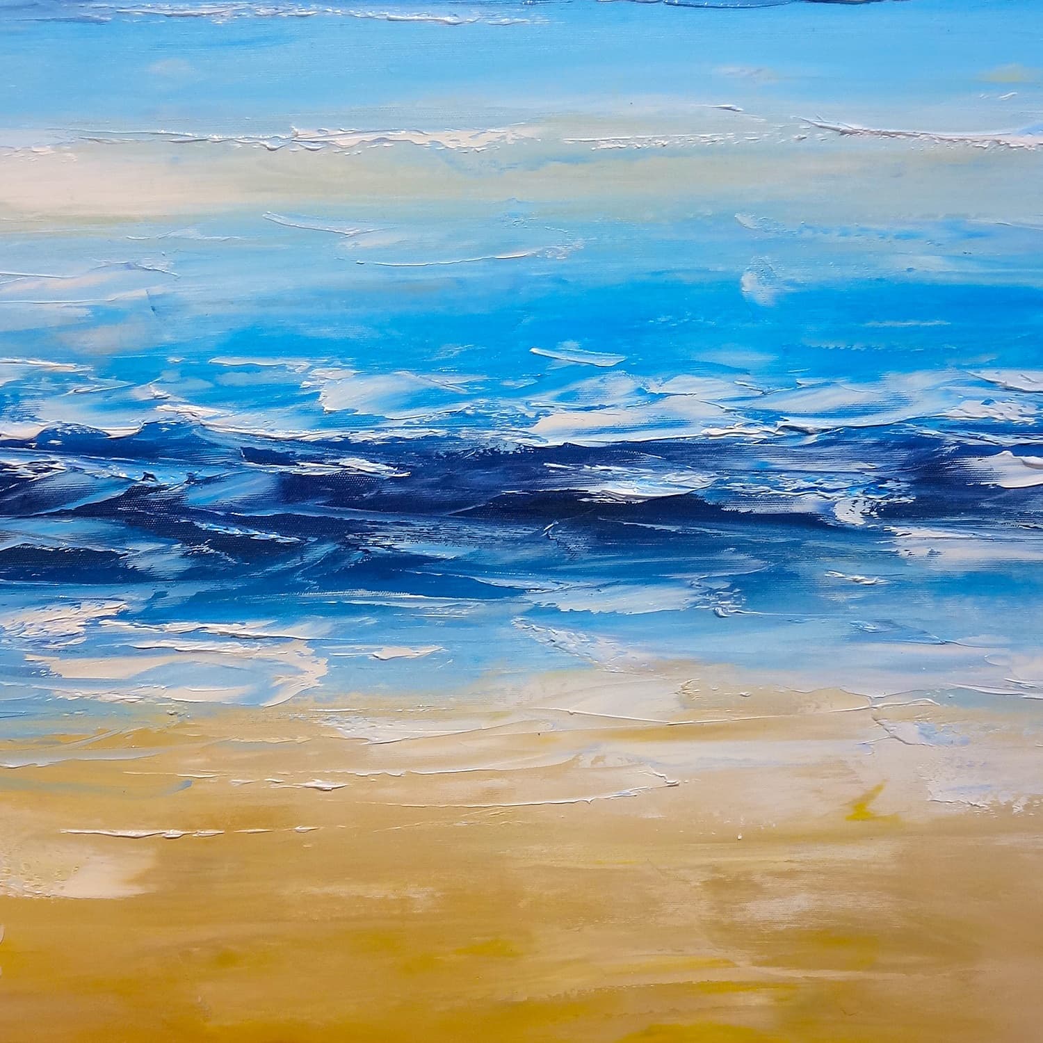 Ocean Beach Landscape Painting image 3