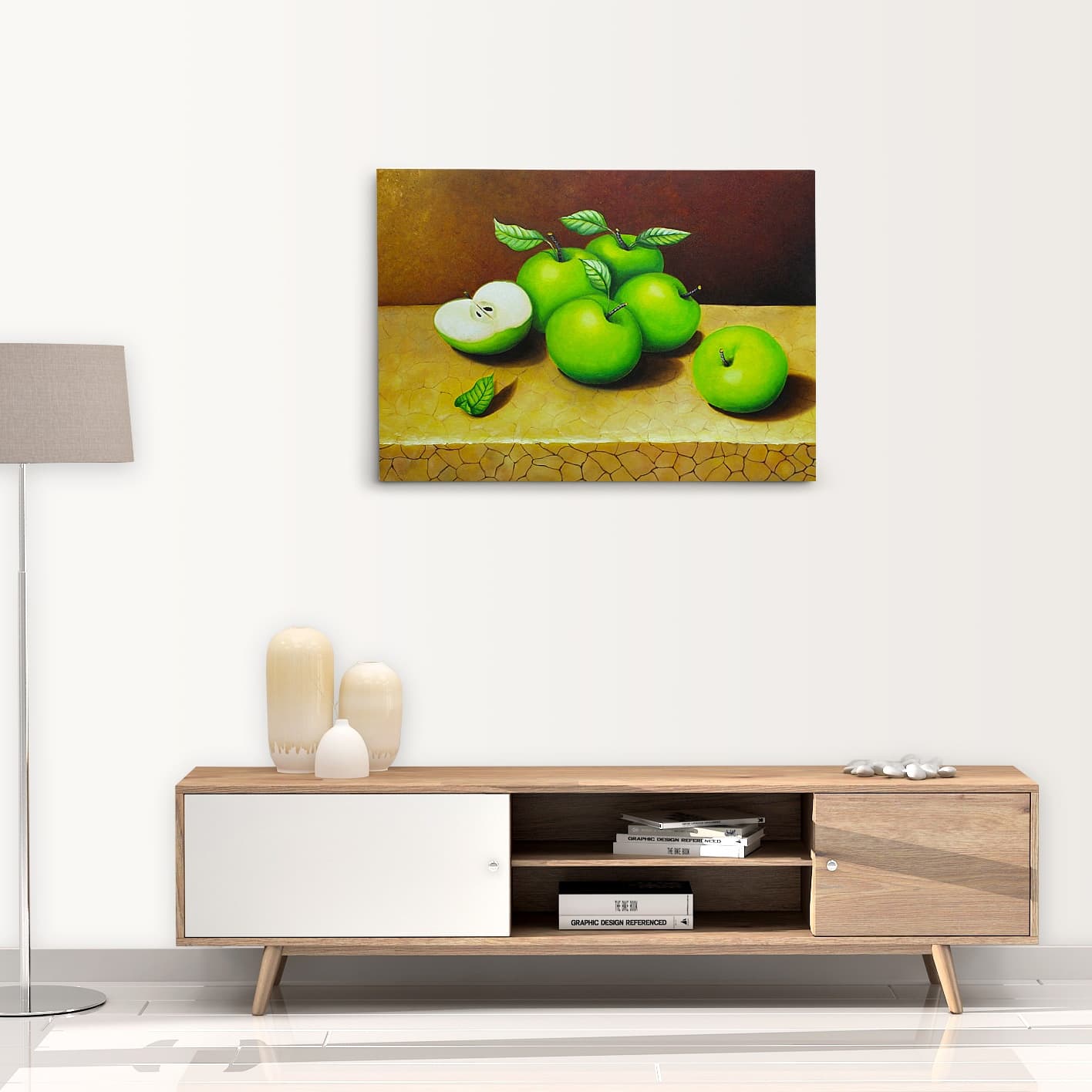 청사과 (푸른 사과) 그림 70X50CM image 2