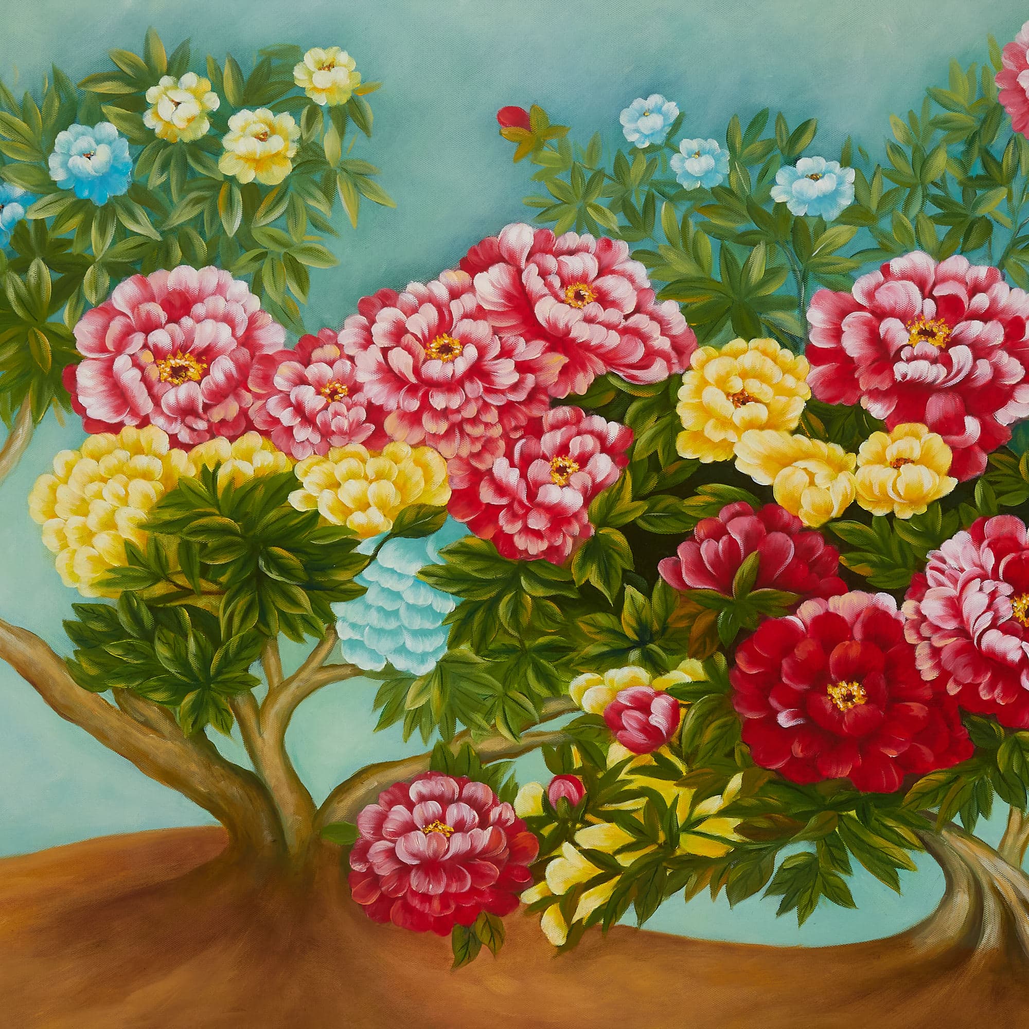 Colorful Peony Garden in Full Splendor image 2