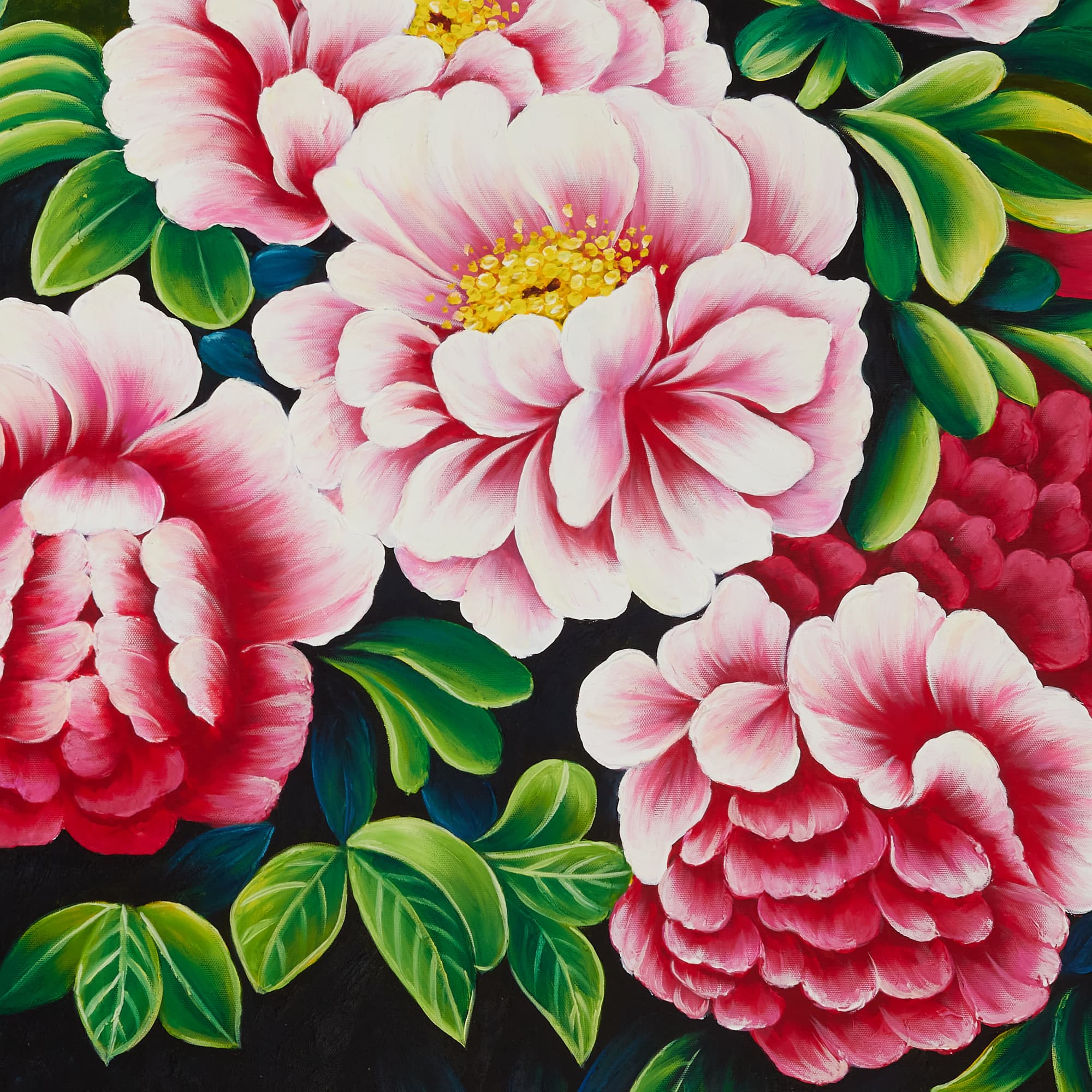 Pink Peonies on Golden Background image 3