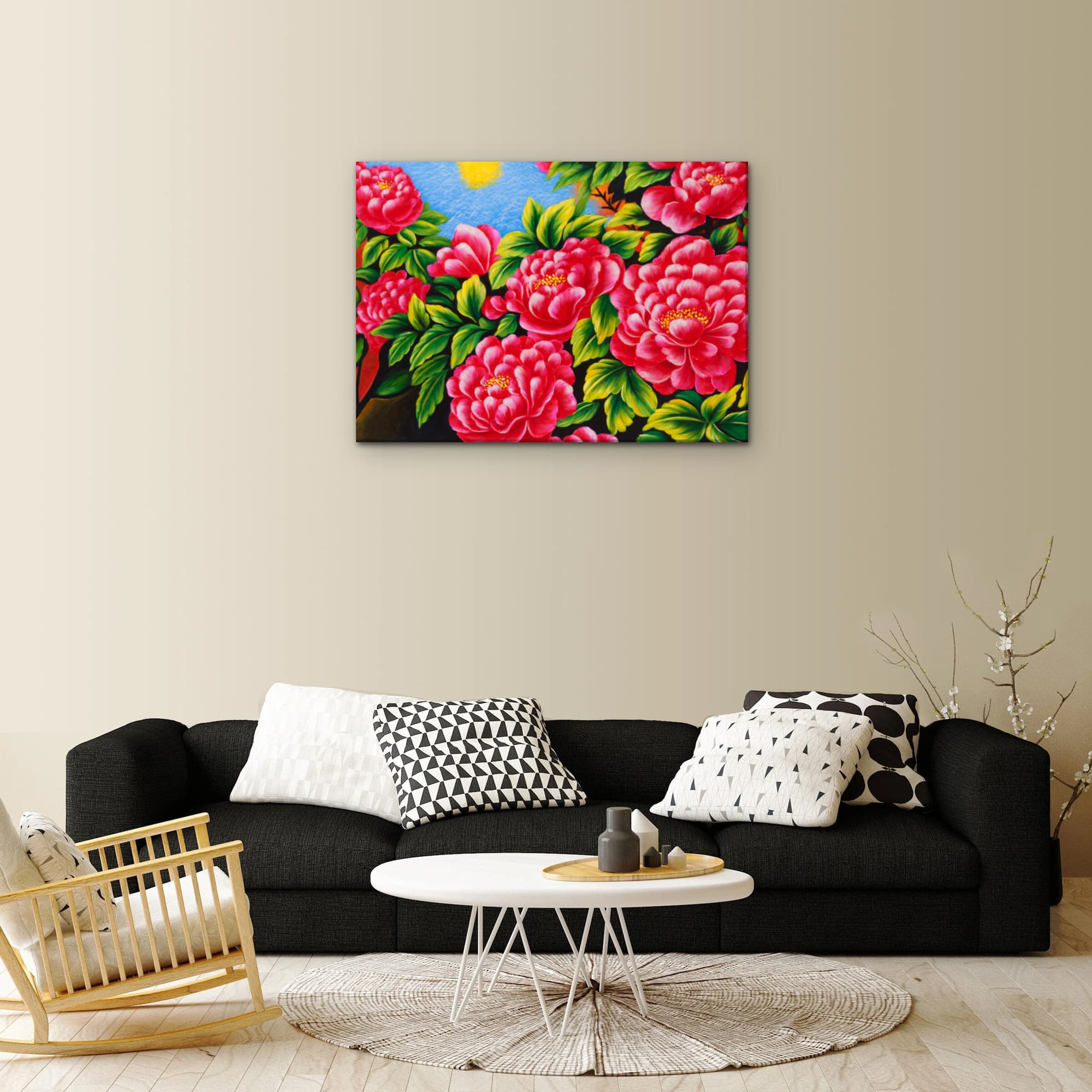 Vibrant Pink Peonies in Morning Sun image 6