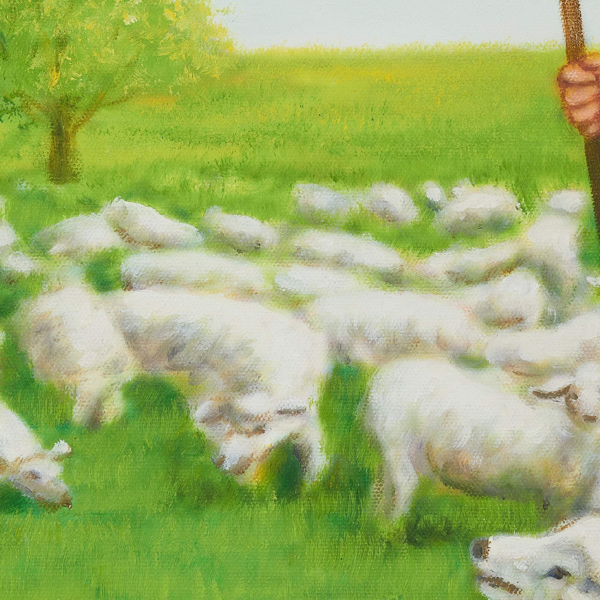 Jesus the Good Shepherd with His Flock image 7