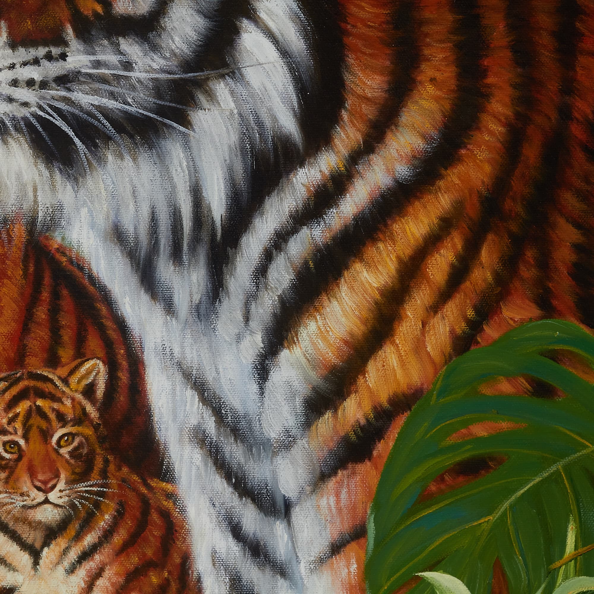 Five Tigers Family in the Forest image 5
