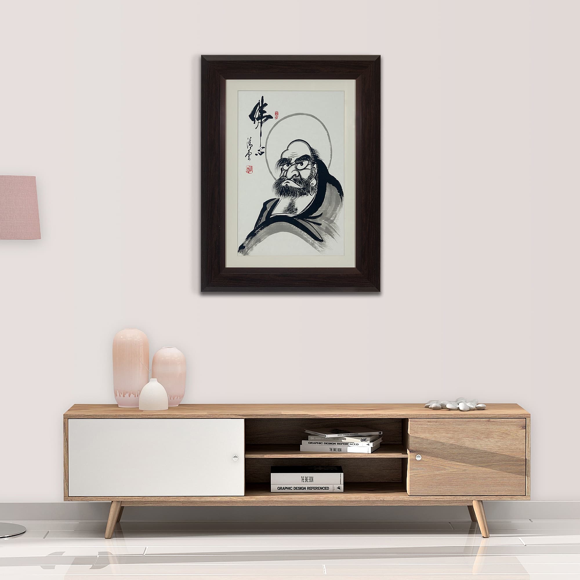 Bodhidharma Bust Painting – The Buddha’s Mind image 2