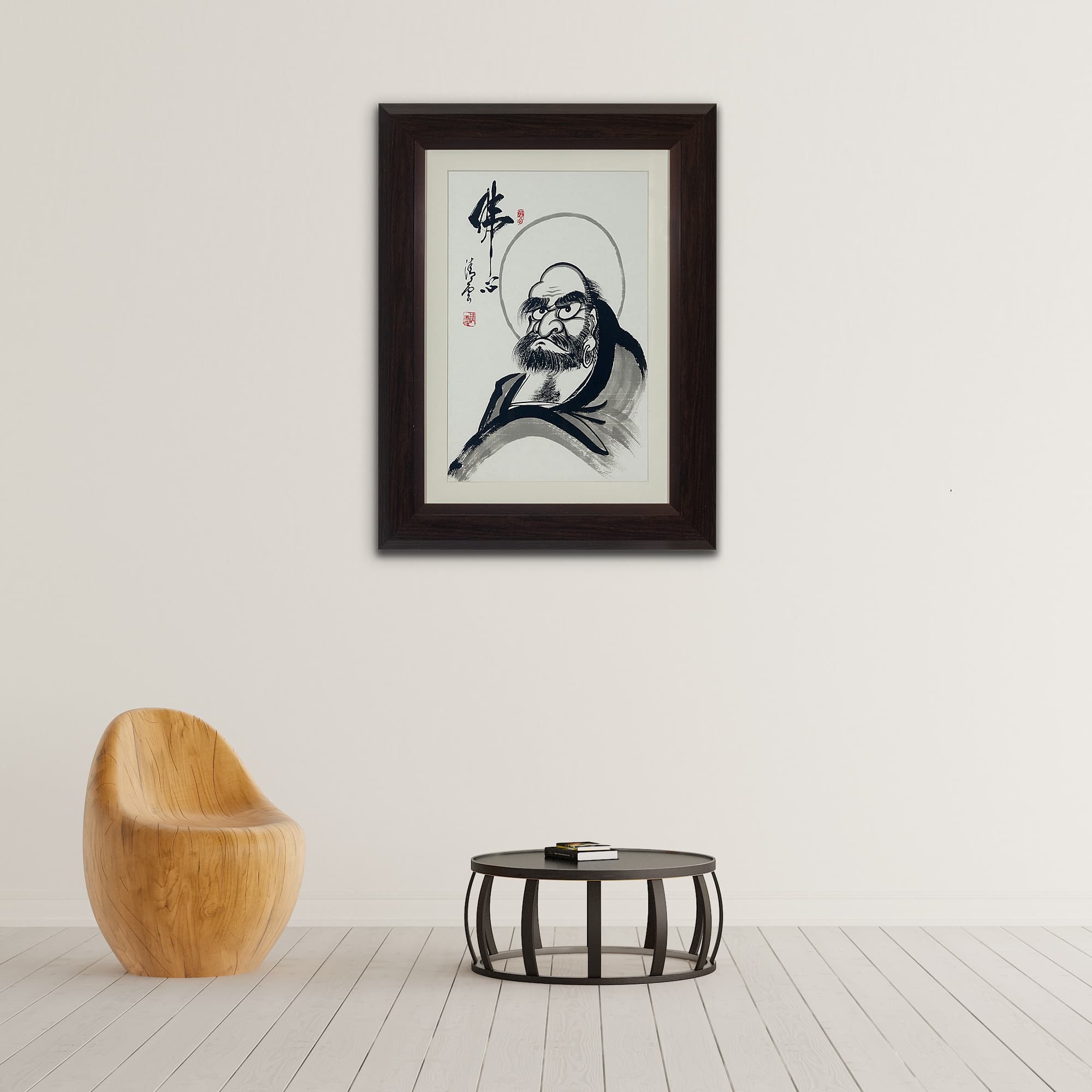 Bodhidharma Bust Painting – The Buddha’s Mind image 5