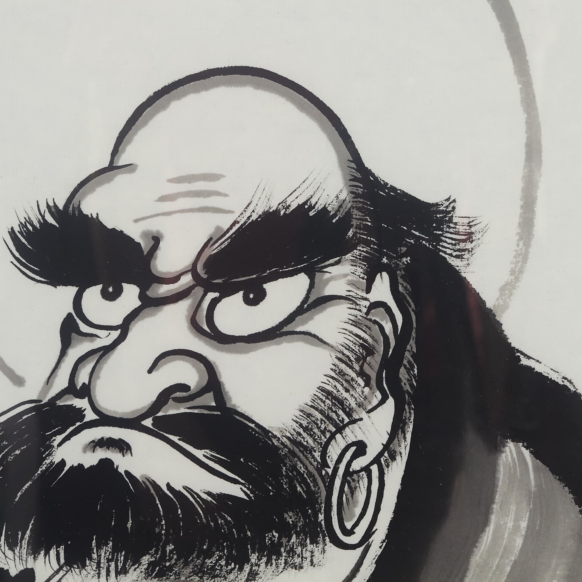 Bodhidharma Bust Painting – The Buddha’s Mind image 3