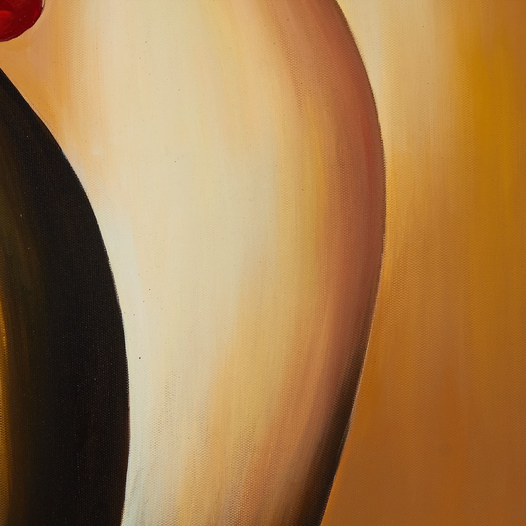 Red Flowers in Vase Still Life image 4