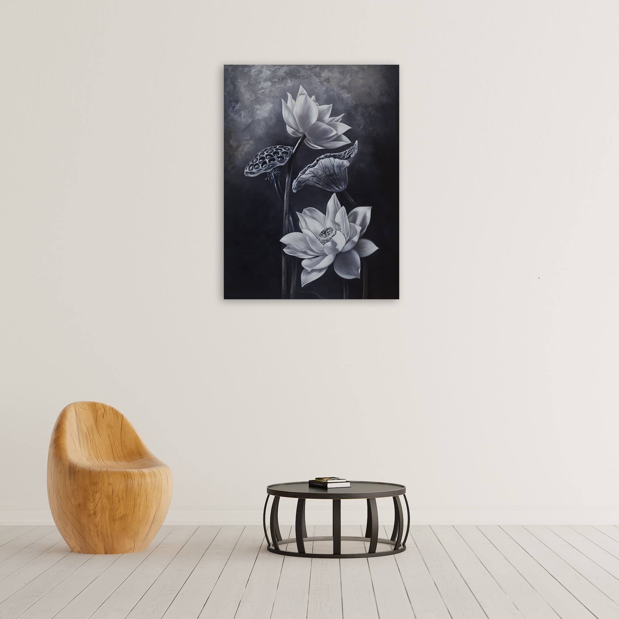 White Lotus in Monochrome image 2