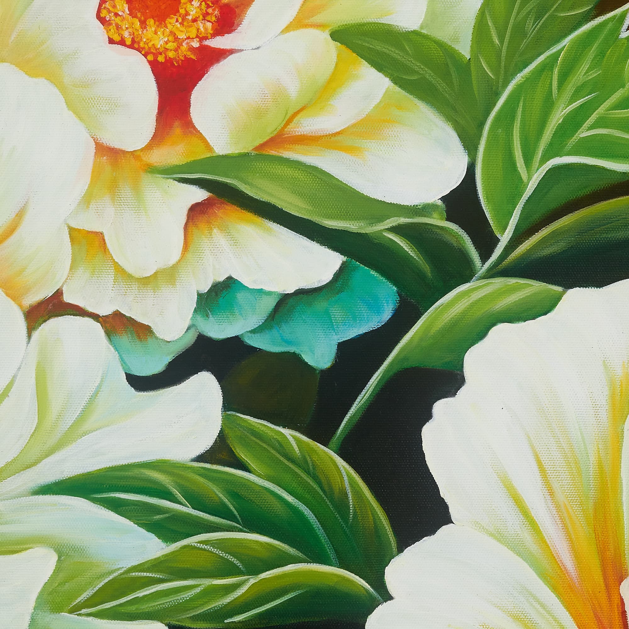 Creamy White Peonies in Warm Light image 5