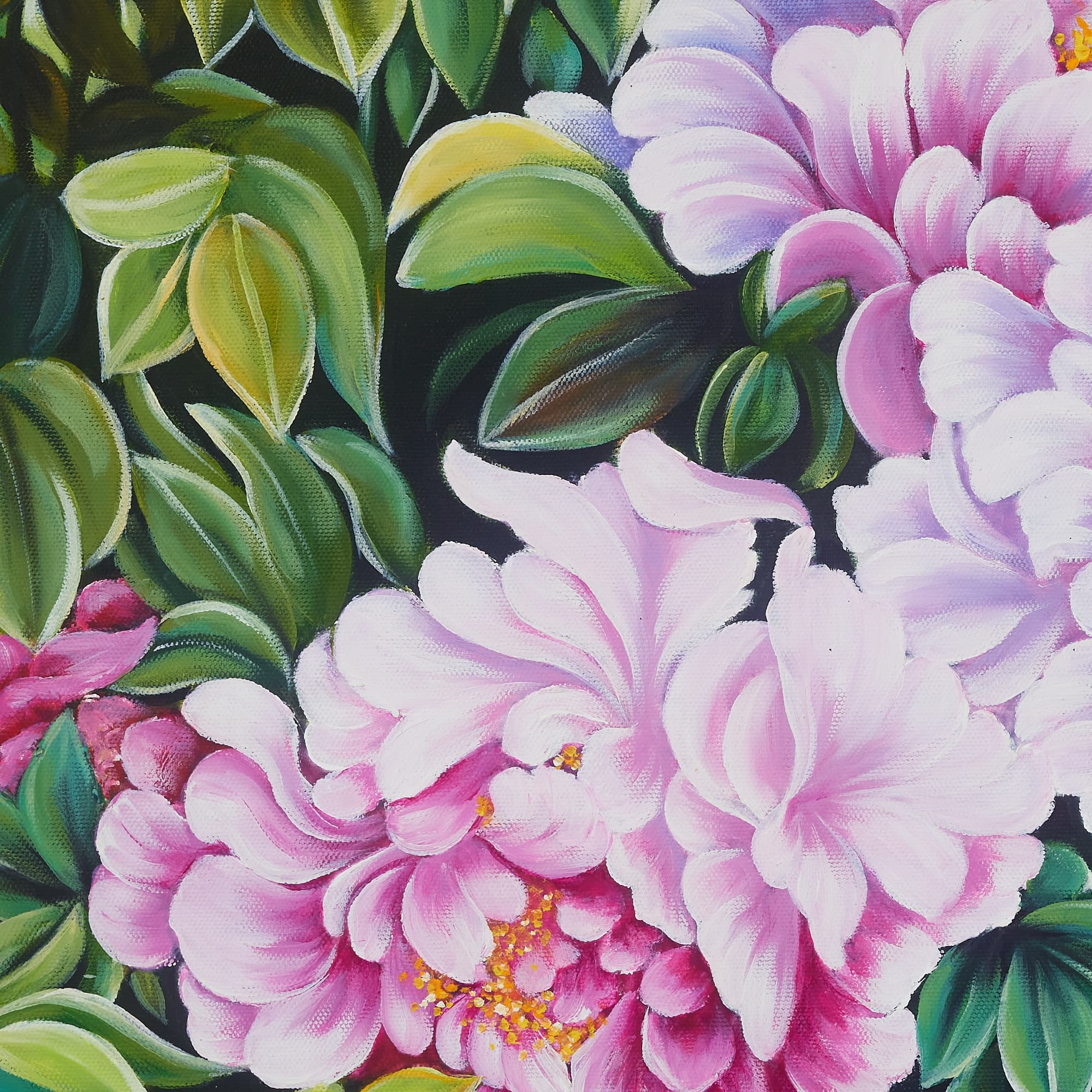 Lavender and Pink Peonies in Vibrant Garden image 6