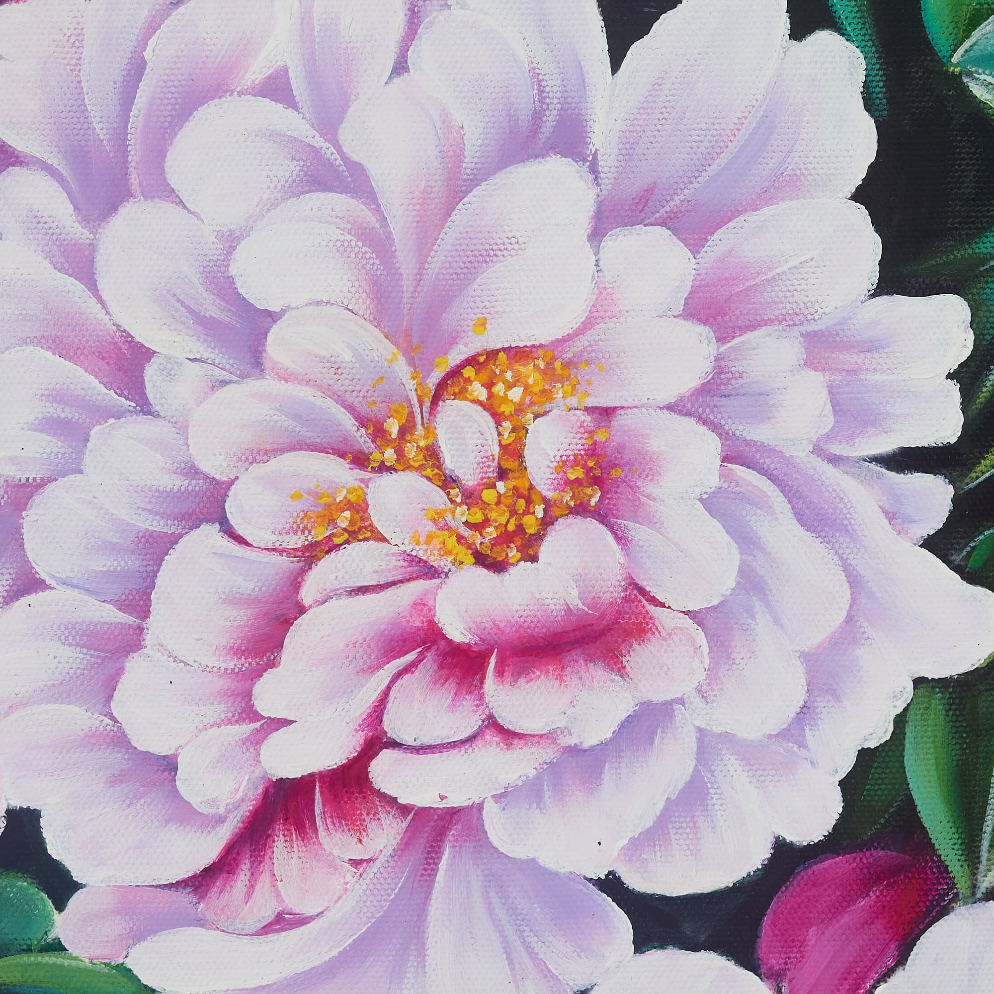 Lavender and Pink Peonies in Vibrant Garden image 3
