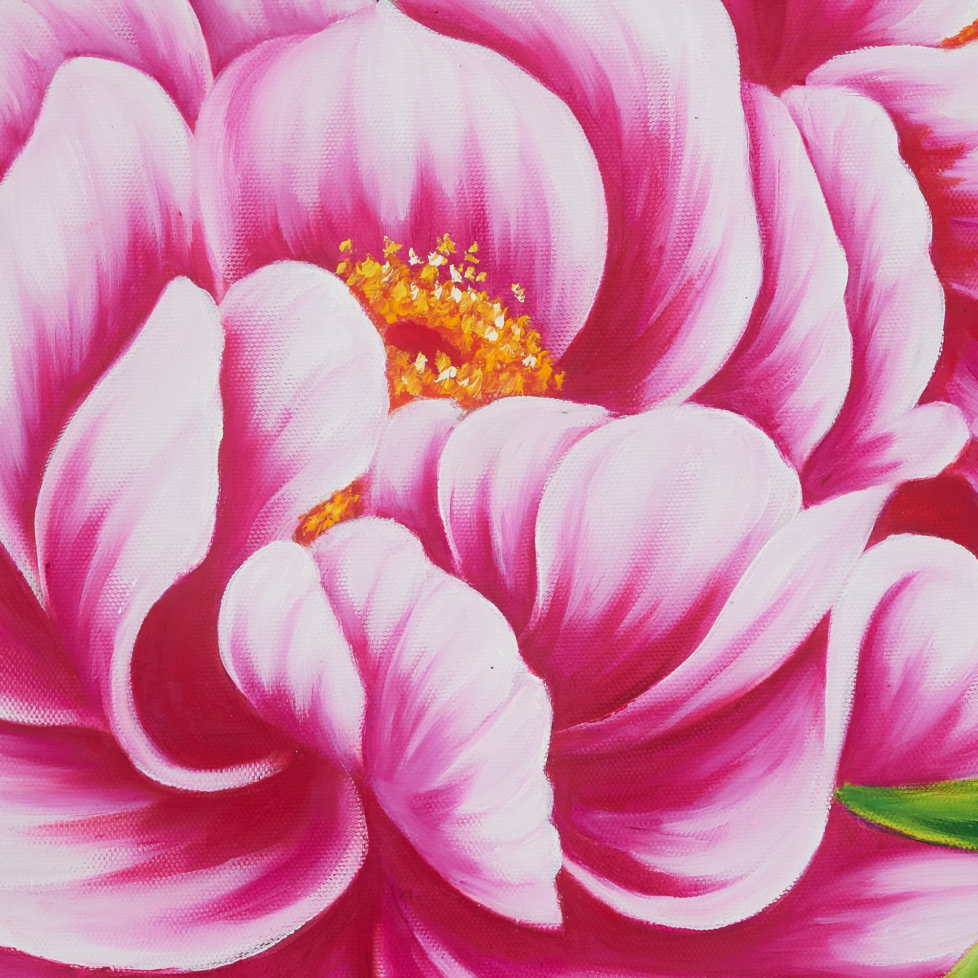 Soft Pink Peonies on Warm Earth Tones image 3