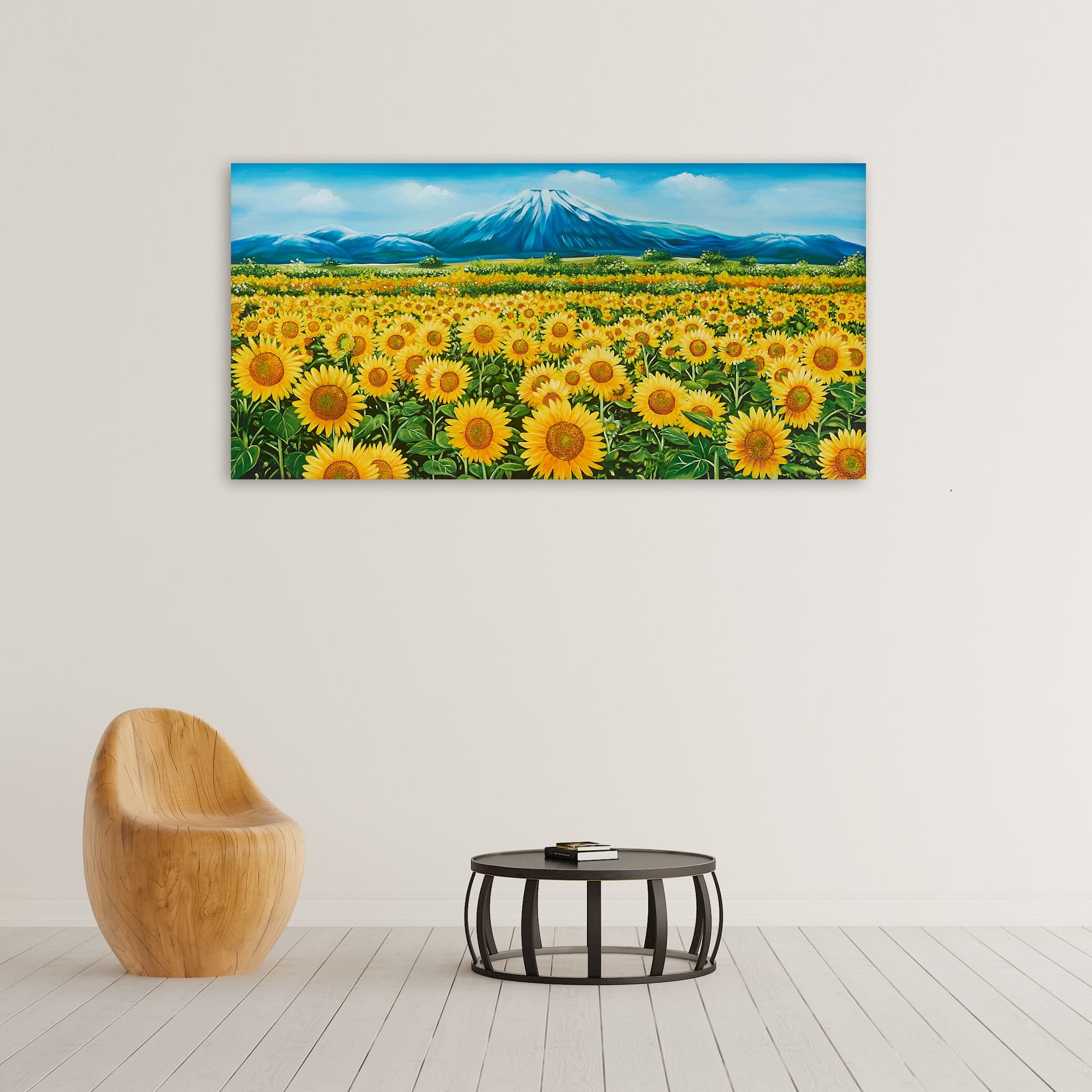 Sunflower Field with Mountain View image 5