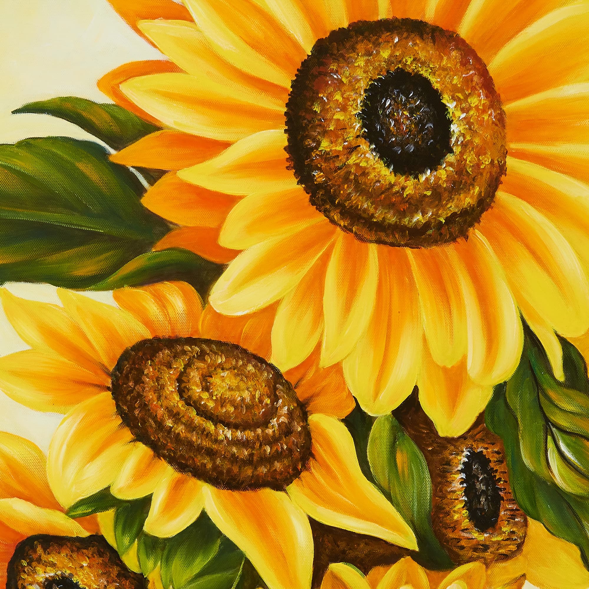 Tall Sunflower Bouquet in Red Vase image 3