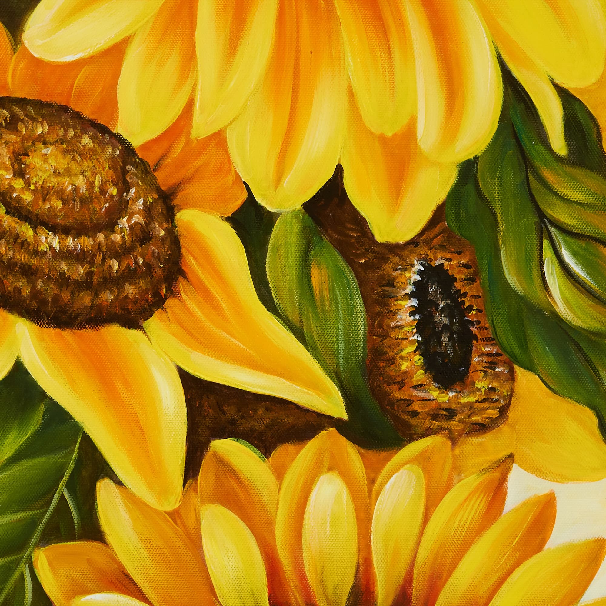 Tall Sunflower Bouquet in Red Vase image 5