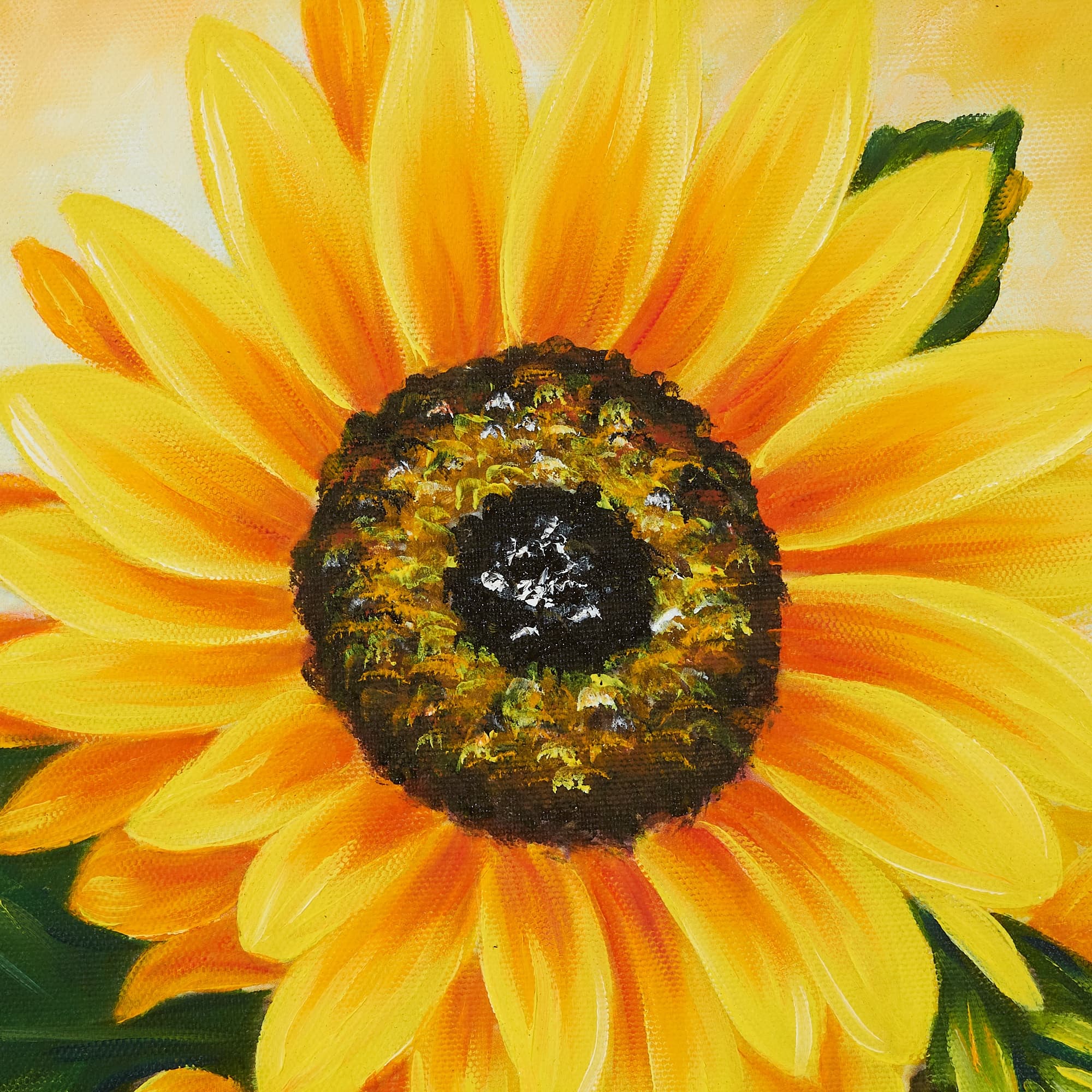 Sunflowers in a Red Vase image 4
