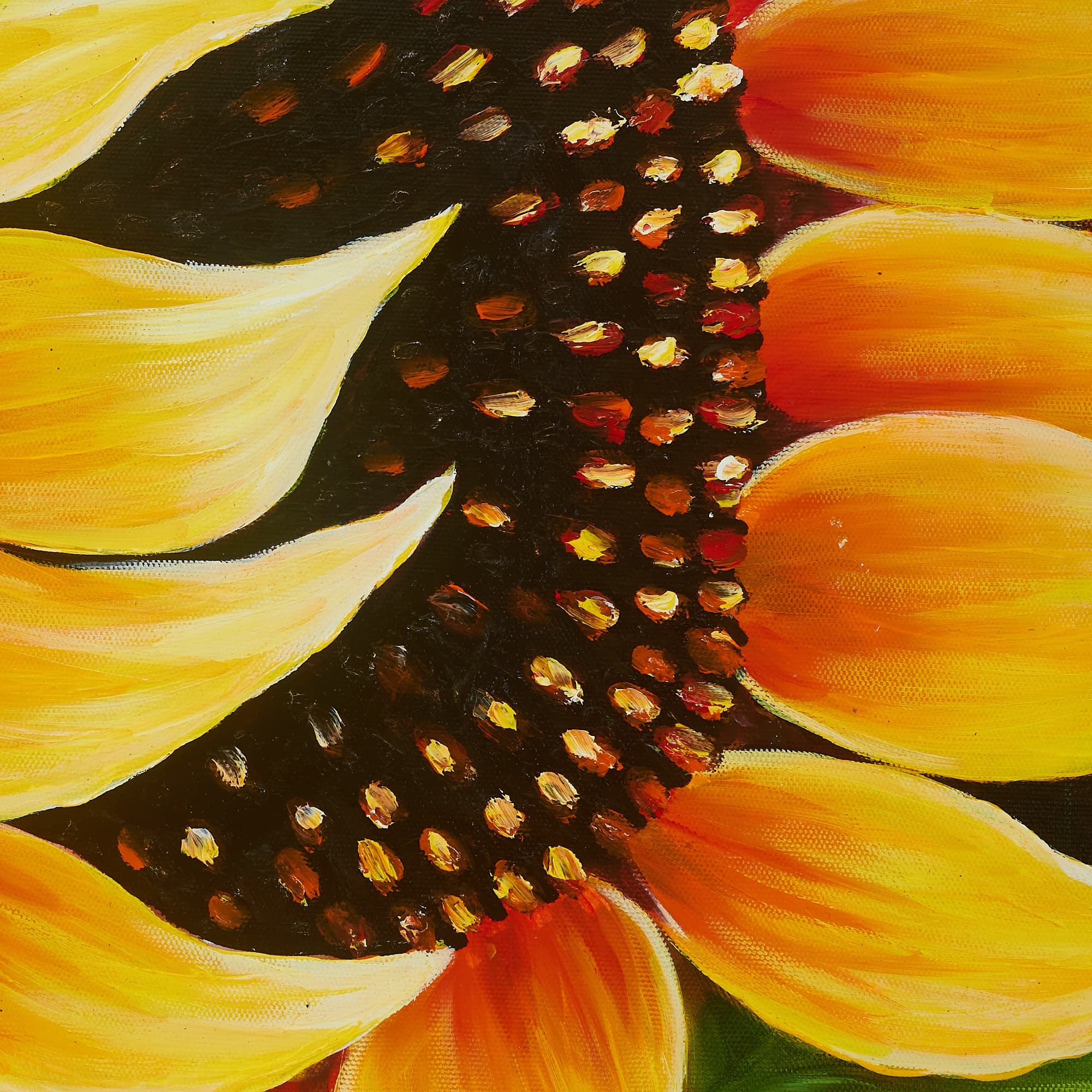 Bold Sunflowers on Dark Background image 9