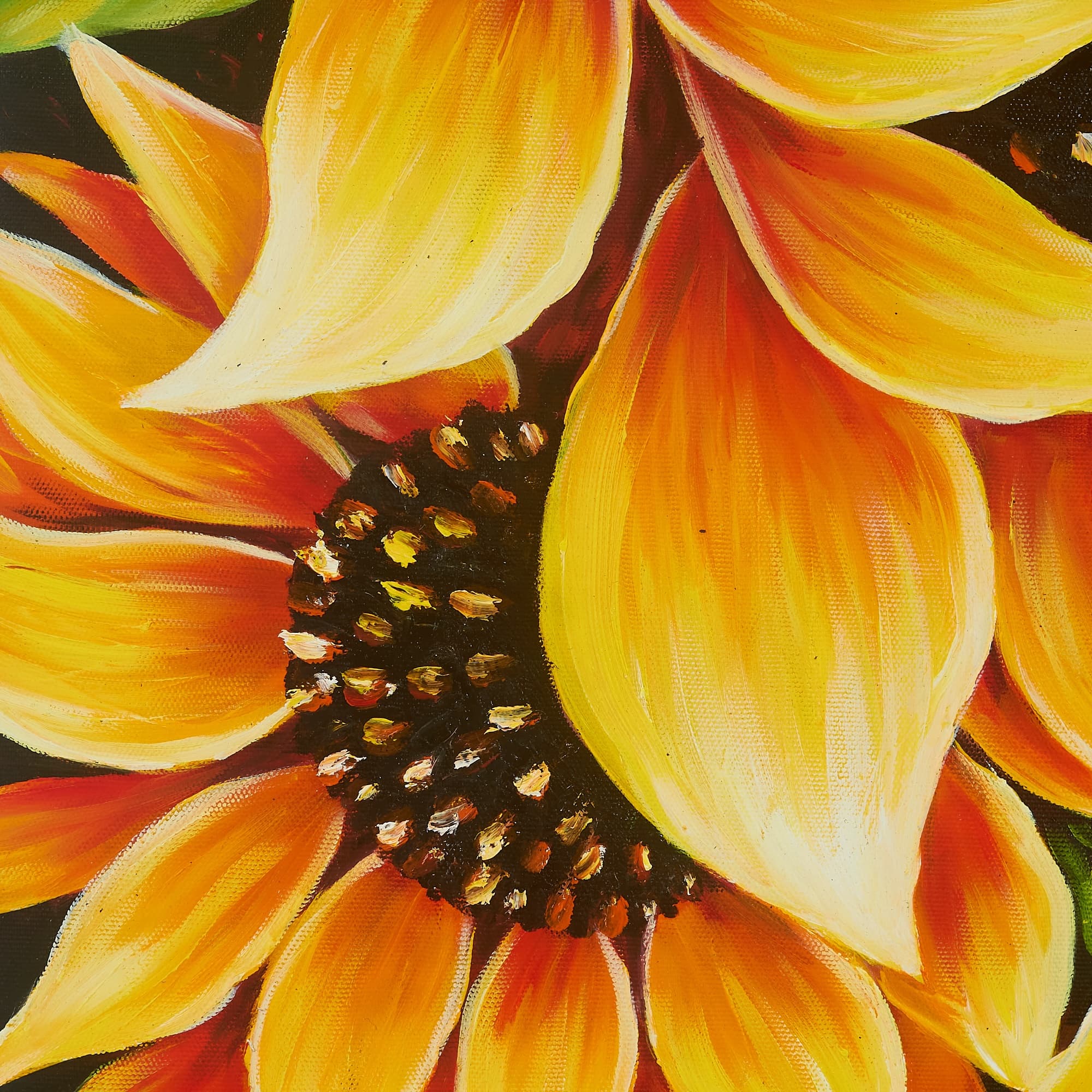 Bold Sunflowers on Dark Background image 7