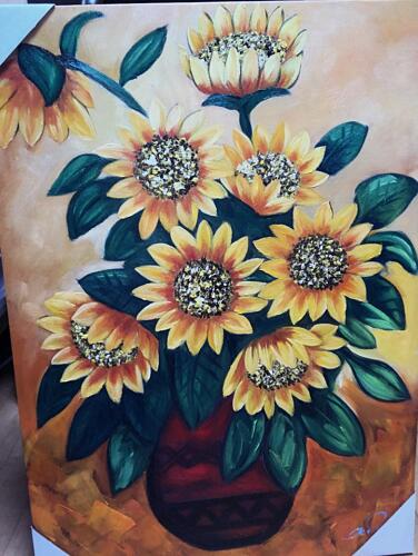 Sunflower Painting 4 photo review