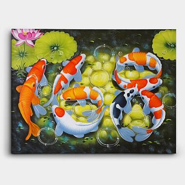 Koi fish painting