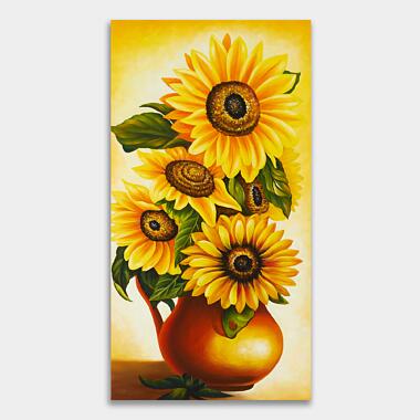 sunflower-painting-on-wall