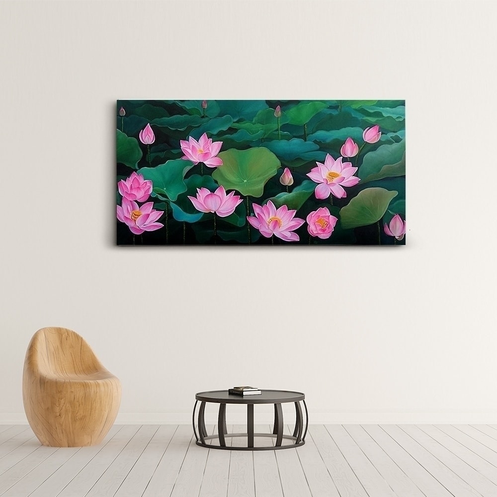 연꽃 그림 인테리어 예시