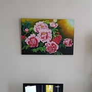 모란꽃 (목단꽃) 그림 1 (90X60CM) photo review