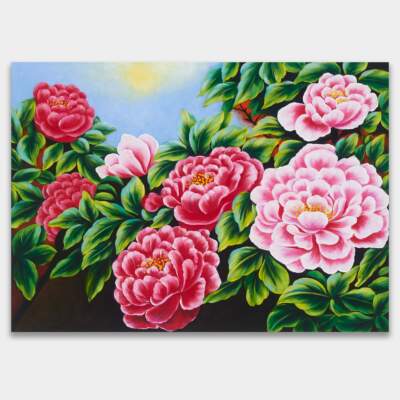 모란꽃 (목단꽃) 그림 18 (70X50CM)